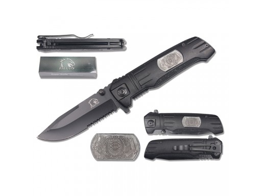 Falcon 8" Spring Assisted Pocket Knife KS9011BK*